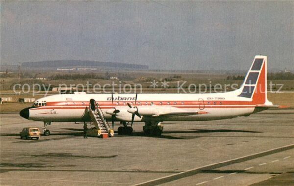 Flugzeuge Zivil Cubana Iliushin IL-18D CU-T900