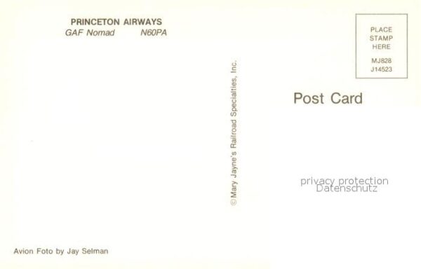Flugzeuge Zivil Princeton Airways GAF Nomad N60PA – Bild 2