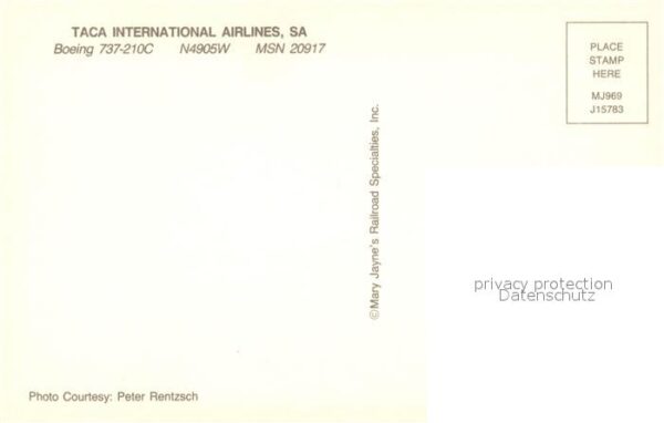 Flugzeuge Zivil Taca International Airlines Boeing 737- – Bild 2