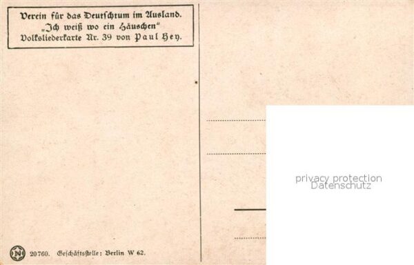 Hey Paul Nr. 39 Ich weiss wo ein Häuschen Volksliede – Bild 2