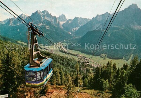 Seilbahn Helmbahn Hasenkopfl Funivia Monte Elmo