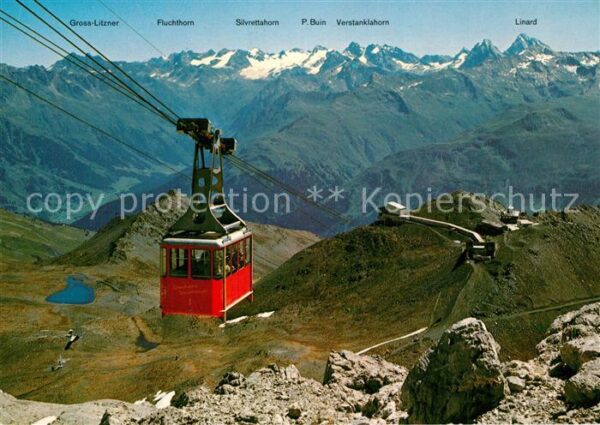 Seilbahn Weissfluhgipfel Davos Parsenn Silvretta