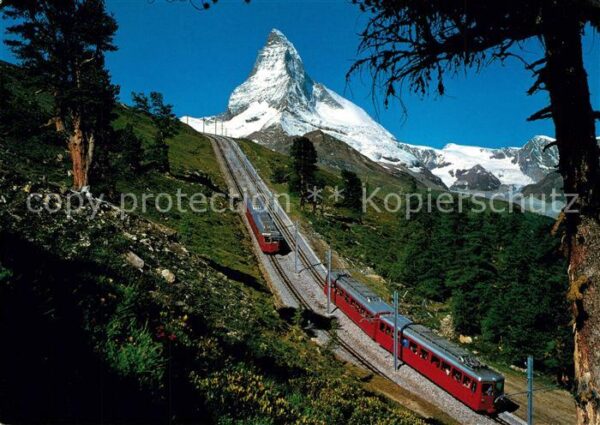 Zahnradbahn Gornergratbahn Riffelalp Zermatt Matter