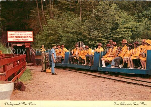Bergbau Mining Underground Mine Train Iron Mountain Mi