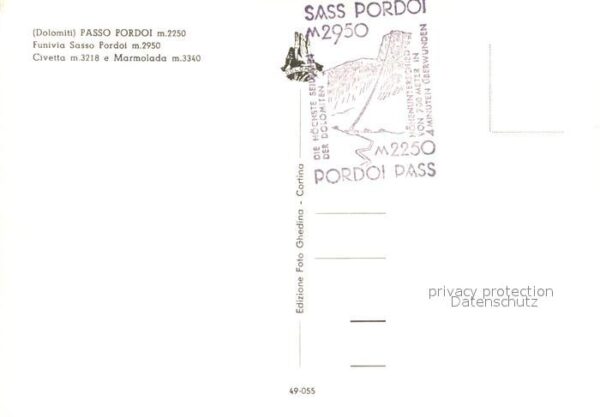 Seilbahn Funivia Passo Pordoi Dolomiti Civetta M – Bild 2