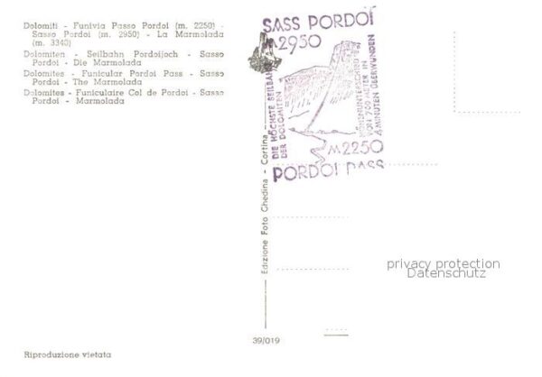 Seilbahn Funivia Passo Pordoi Dolomiti Marmolada – Bild 2