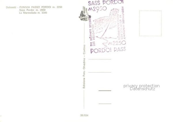 Seilbahn Funivia Passo Pordoi Marmolada Dolomiti – Bild 2