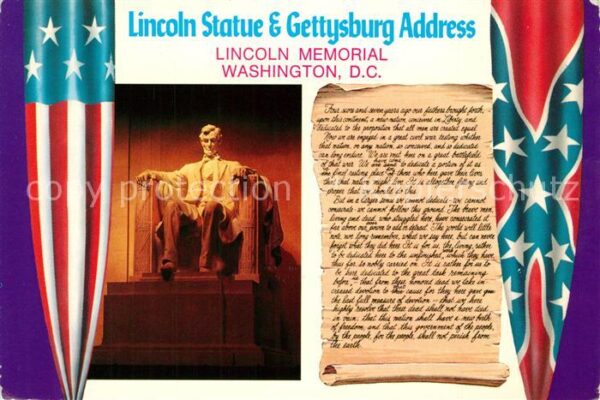 Denkmal Lincoln Statue Washington D.C. Gettysbu