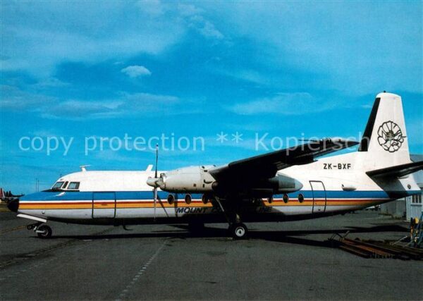Flugzeuge Zivil Mount Cook Airlines Fokker F-27-100 ZK-