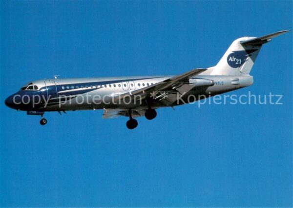 Flugzeuge Zivil Air 21 Fokker F-28-4000 N498US c/n 1118