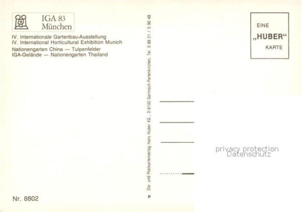 Gartenbauaustellung IGA 83 München Nationengarten China und – Bild 2