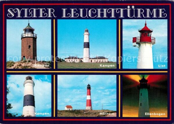 Leuchtturm Lighthouse Sylt Kampen List Hörnum Ellenbogen
