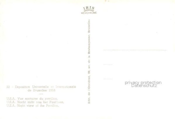 Exposition Universelle Bruxelles 1958 U.S.A. Pavillon – Bild 2
