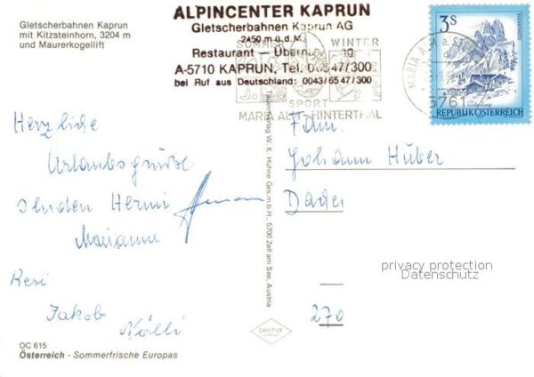 Seilbahn Gletscherbahnen Kaprun Kitzsteinhorn Ma – Bild 2