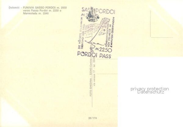 Seilbahn Funivia Sasso Pordoi Marmolada Dolomiti – Bild 2
