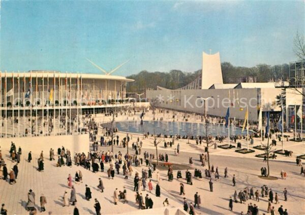 Exposition Universelle Bruxelles 1958 Pavillons des U.S.A. Saint-Siege