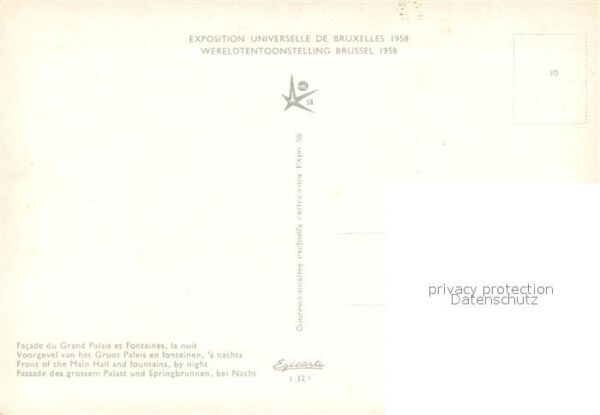 Exposition Universelle Bruxelles 1958 Grand Palais – Bild 2