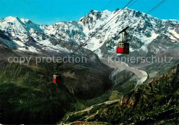 Seilbahn Funivie S. Maurizio Macugnaga Monte Ros