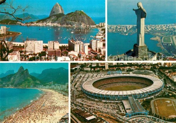 Stadion Rio de Janeiro Christusstatue  Strand
