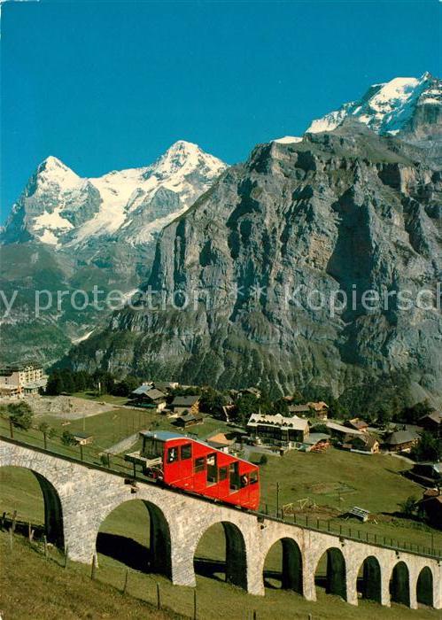 Zahnradbahn Allmendhubelbahn Mürren Eiger Mönch Jun