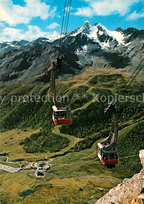 Seilbahn Schnalstaler Gletscherbahn Kurzras Salu