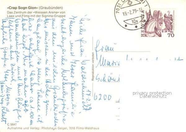 Seilbahn Crap Sogn Gion Laax Flims Signina-Grupp – Bild 2