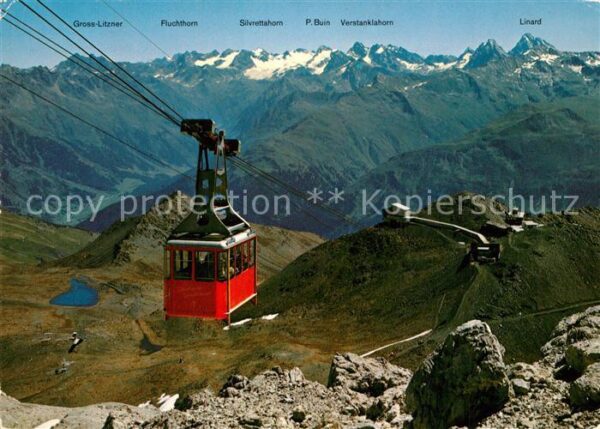 Seilbahn Weissfluhgipfel Davos-Parsenn Silvretta