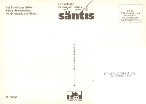 Seilbahn Säntis Schwägalp Gyrenspitz – Bild 2