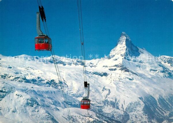 Seilbahn Rothorn Zermatt Matterhorn Mont Cervin