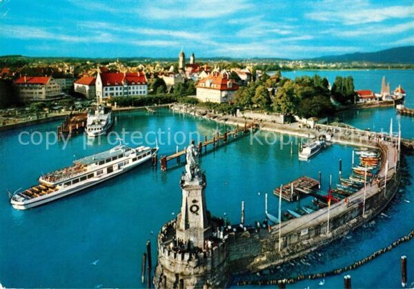 Motorschiffe Lindau am Bodensee Hafenanlagen