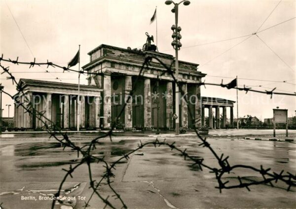Brandenburgertor Berlin Stacheldraht