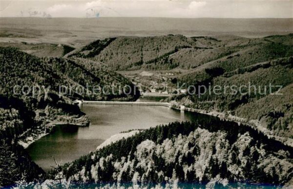 Braunlage Blick vom Jagdkopf zur Odertalsperre