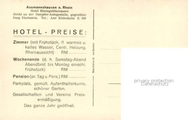 Assmannshausen Nationaldenkmal Rheingoldterrasse Burg – Bild 2