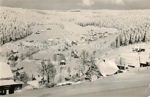 Klingenthal Vogtland Blick vom Aschberg nach Steindröba