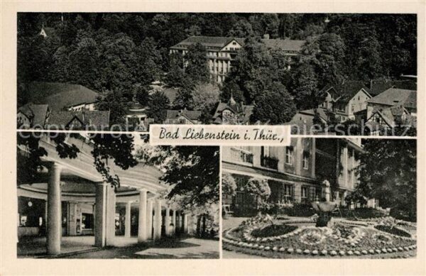 Bad Liebenstein Kurhaus Arkaden Blumenuhr