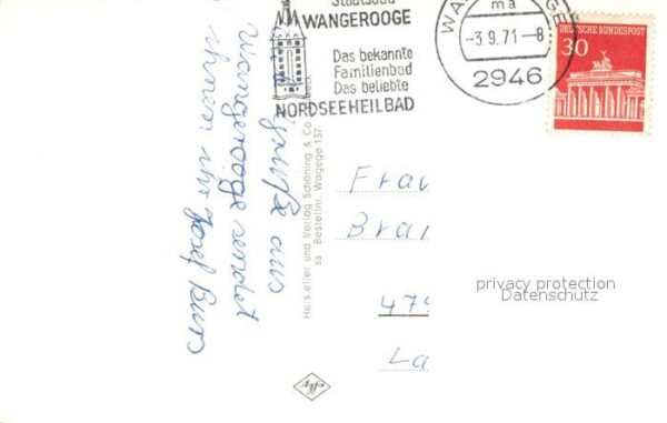 Wangerooge Nordseebad Westturm Strand Leuchtturm Fahrgastschi – Bild 2