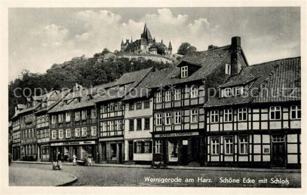 Wernigerode Harz Schöne Ecke mit Schloss