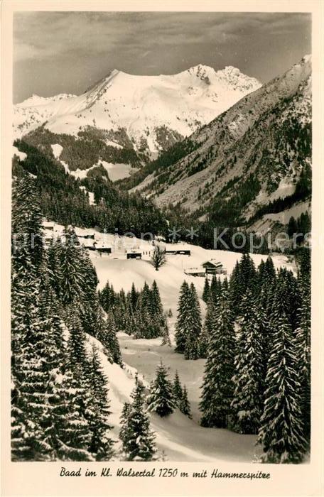 Baad Mittelberg Kleinwalsertal mit Hammerspitze