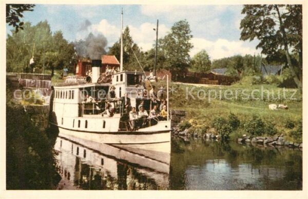 Dalsland Kanal Kanalbaten vid Mustadfors sluss