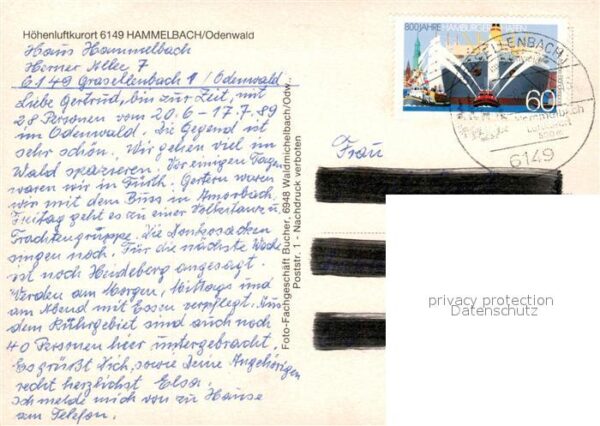 Hammelbach Teilansichten Brunnen Schwimmbad – Bild 2