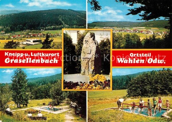 Grasellenbach Panorama Bildstock Wassertretanlage