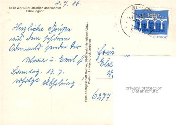 Wahlen Odenwald Teilansichten Bildstock – Bild 2