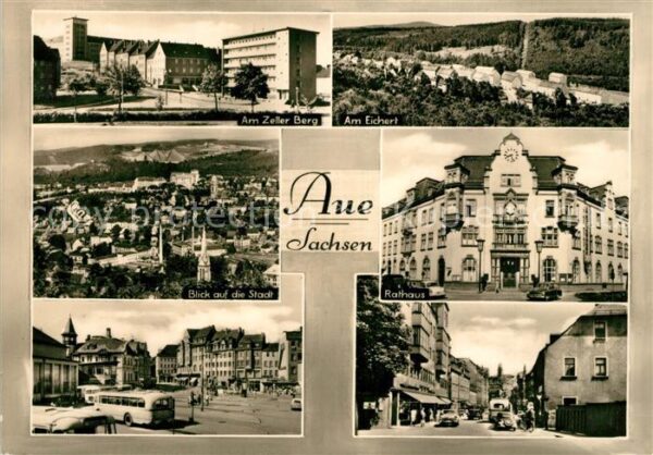 Aue Sachsen Zeller Berg Am Eichert Stadtblick Ratha