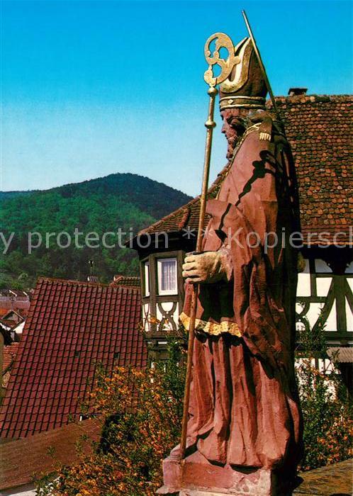 St Martin Pfalz St Martinus über dem Aufgang zur Pfarrk
