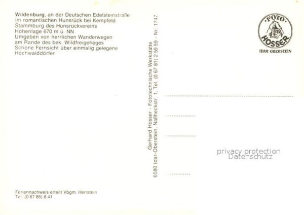 Kempfeld Wildenburg mit Wildfreigehege – Bild 2
