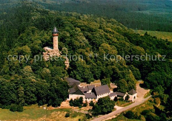 Kempfeld Wildenburg Gaststätte Fliegeraufnahme