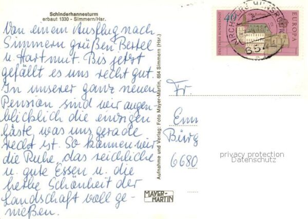 Simmern Hunsrueck Schinderhannesturm – Bild 2