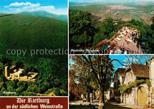 Rietburg Die Rietburg Terrasse Rhodt unter Rietb