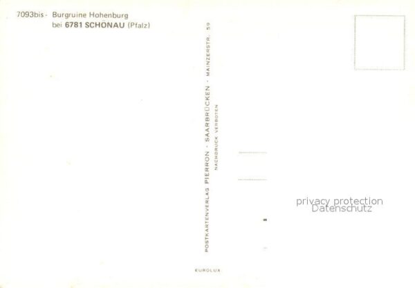 Schoenau Pfalz Burgruine Hohenburg – Bild 2