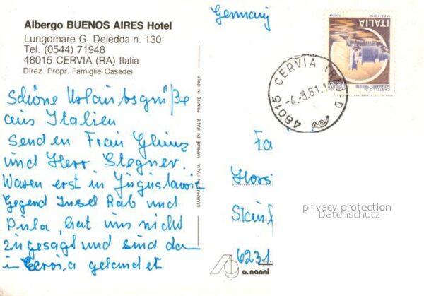 Cervia Albergo Buenos Aires Hotel – Bild 2
